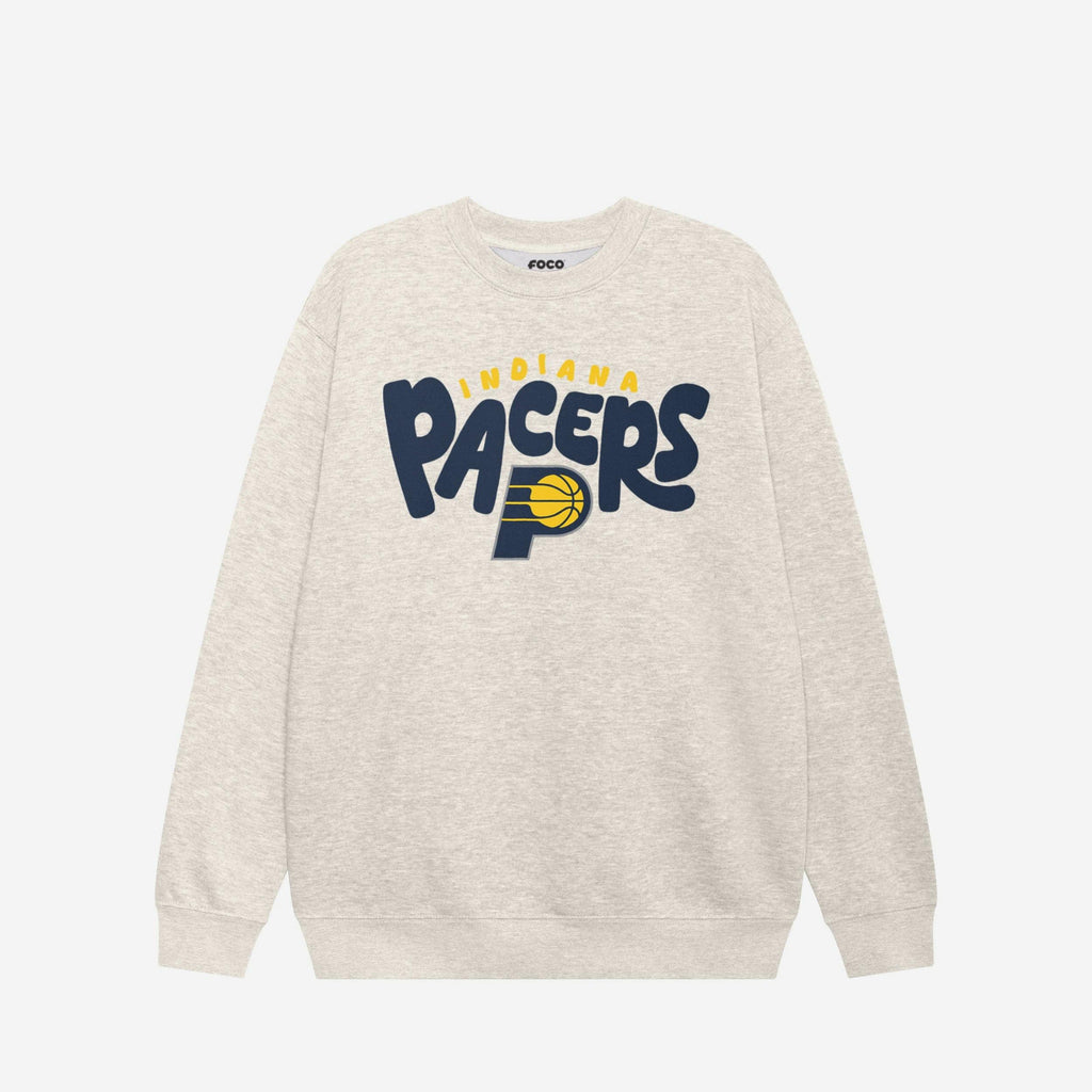 FOCO Indiana Pacers Bubble Crew Neck Sweatshirt Blue L Unisex 2