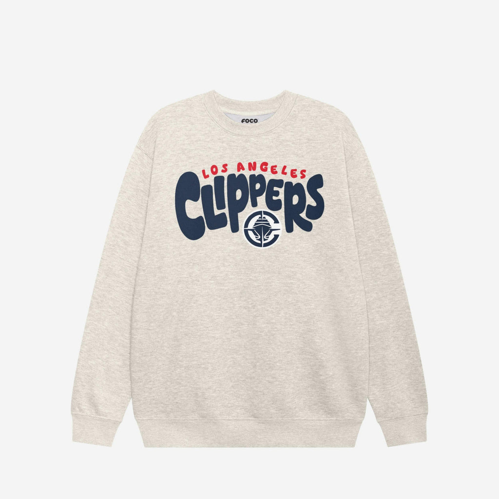 FOCO Los Angeles Clippers Bubble Crew Neck Sweatshirt Red Unisex M 2
