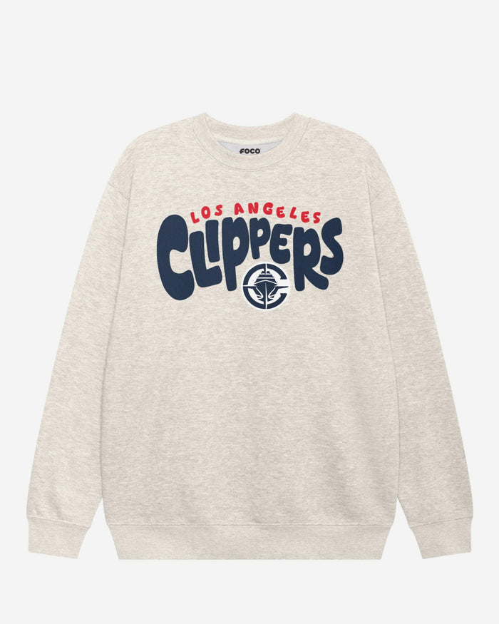 Los Angeles Clippers Bubble Crew Neck Sweatshirt FOCO S - FOCO.com