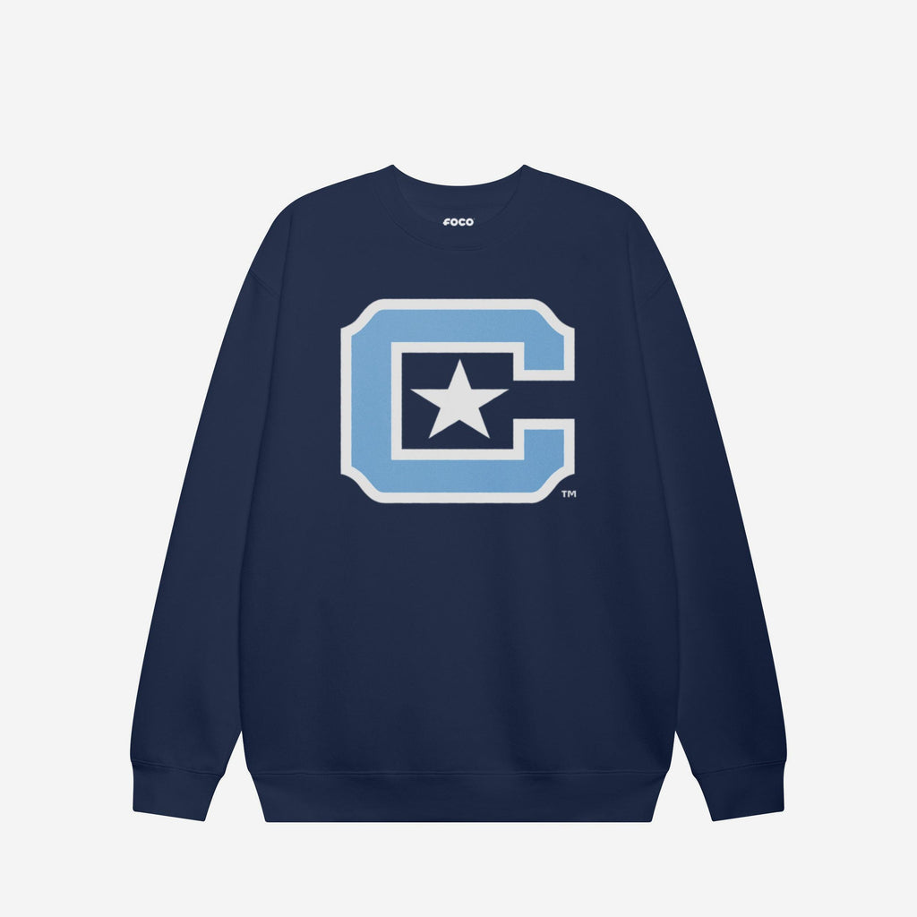FOCO Citadel Bulldogs Crew Neck Sweatshirt Navy 3XL 4