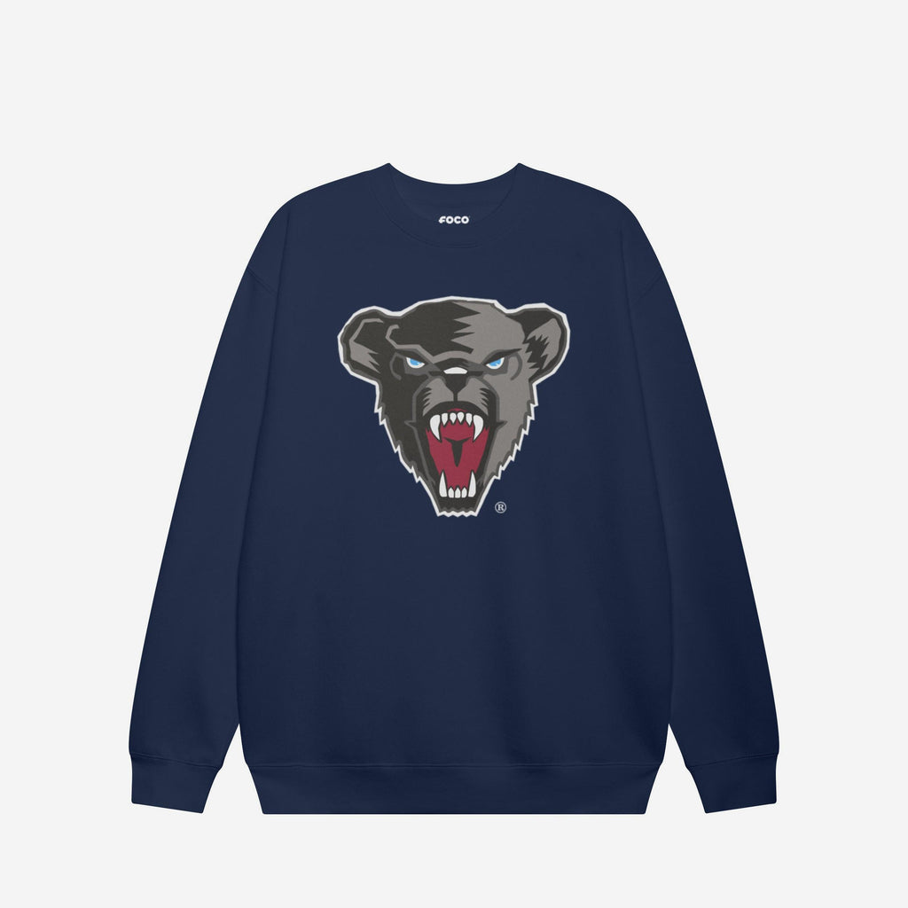 FOCO Maine Black Bears Primary Logo Crew Neck Sweatshirt Navy 2XL 4