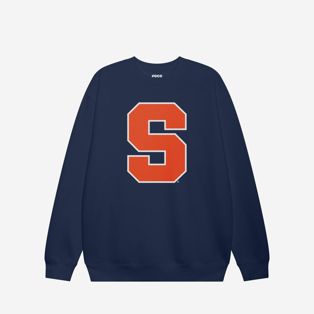 FOCO Syracuse Orange Primary Logo Crew Neck Sweatshirt Navy / L 4