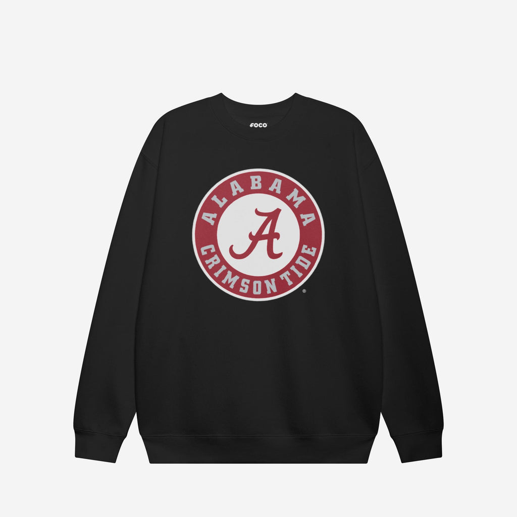 FOCO Alabama Crimson Tide Primary Logo Crew Neck Sweatshirt Black S 4