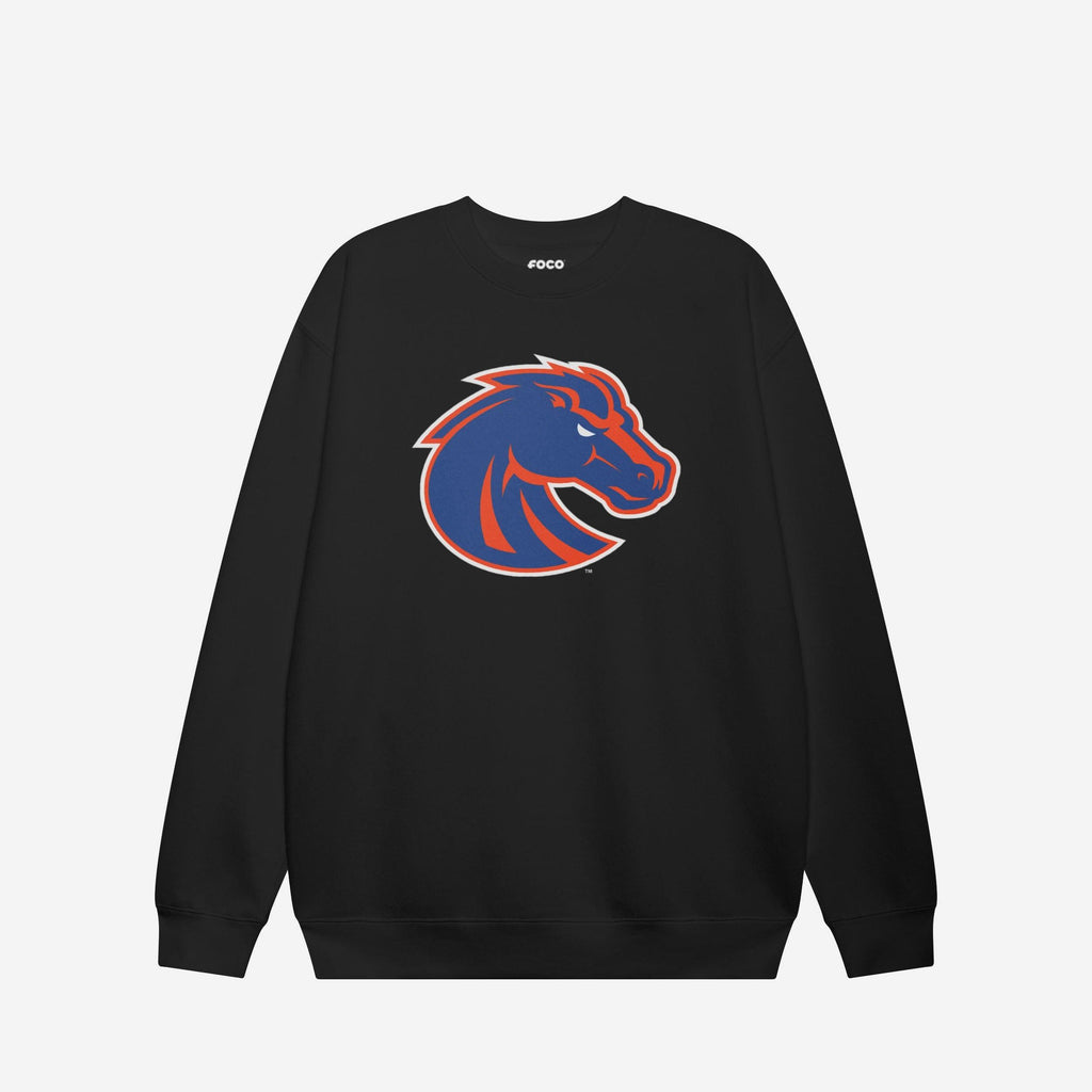 FOCO Boise State Broncos Primary Logo Crew Neck Sweatshirt Black L 4