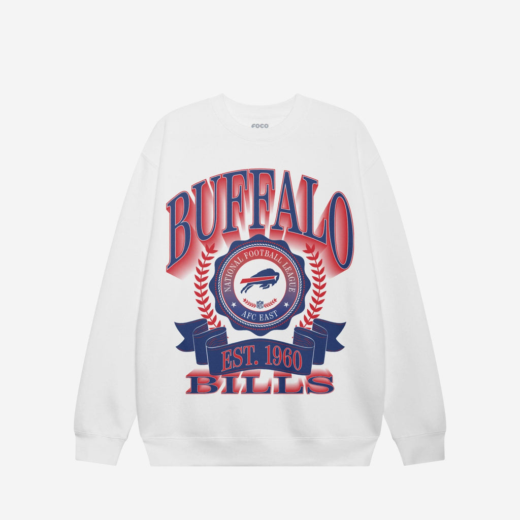 FOCO Buffalo Bills Crew Neck Sweatshirt Athletic Heather S 4