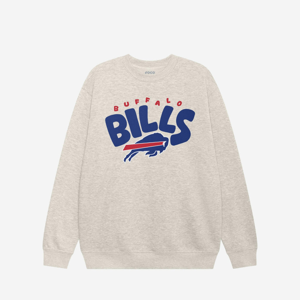 FOCO Buffalo Bills Bubble Crew Neck Sweatshirt Blue XL Men 2