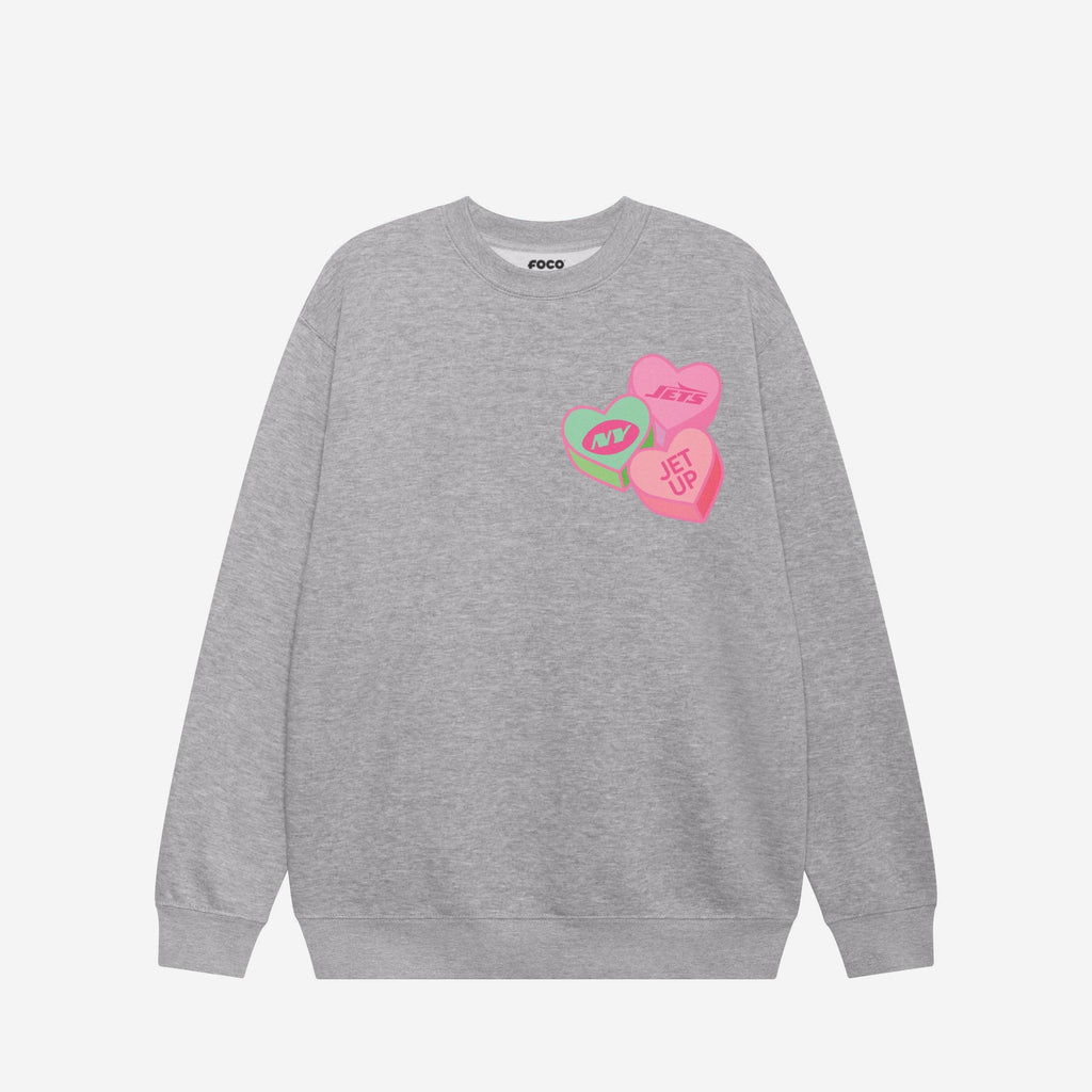 FOCO New York Jets Crew Neck Sweatshirt Athletic Heather S 4