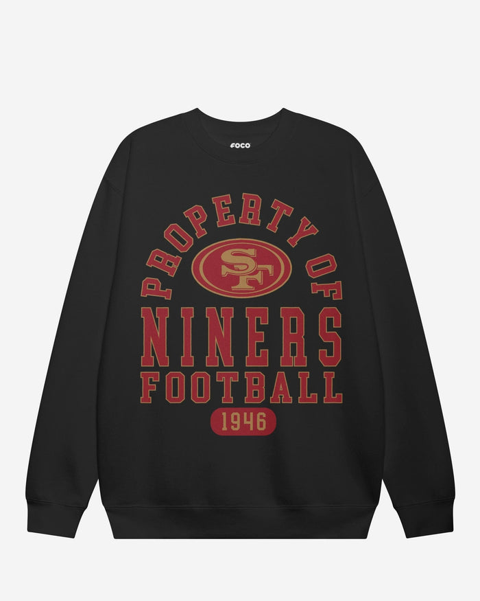 San Francisco 49ers Property of Crew Neck Sweatshirt FOCO S - FOCO.com
