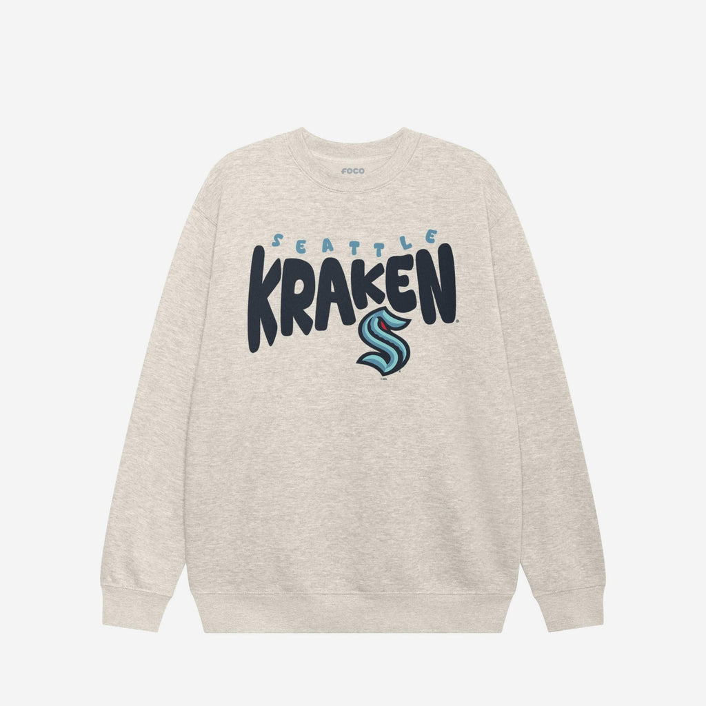 FOCO Seattle Kraken Bubble Crew Neck Sweatshirt Blue S Men 2