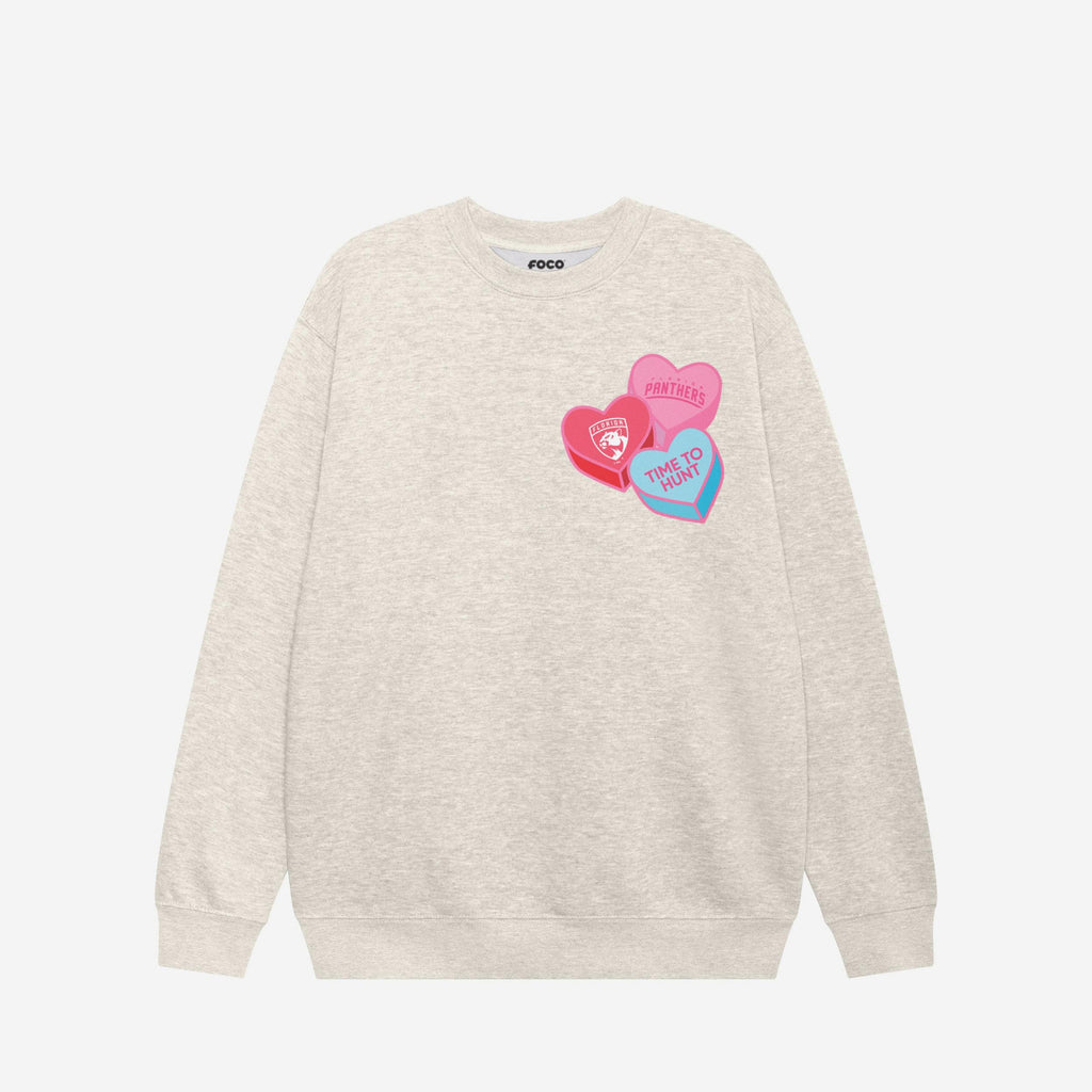FOCO Florida Panthers Crew Neck Sweatshirt Oatmeal Heather S 2