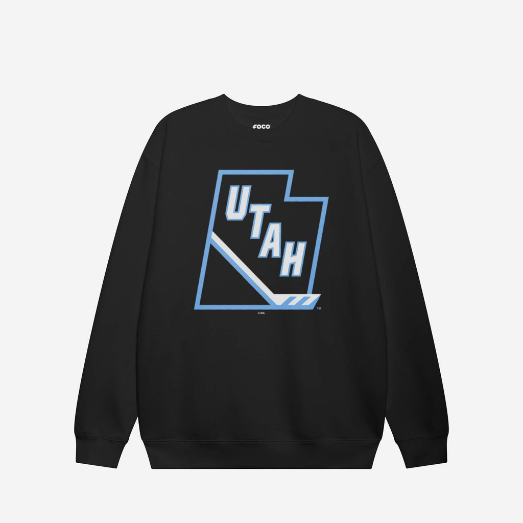 FOCO Utah Mammoth Crew Neck Sweatshirt Black 3XL 4