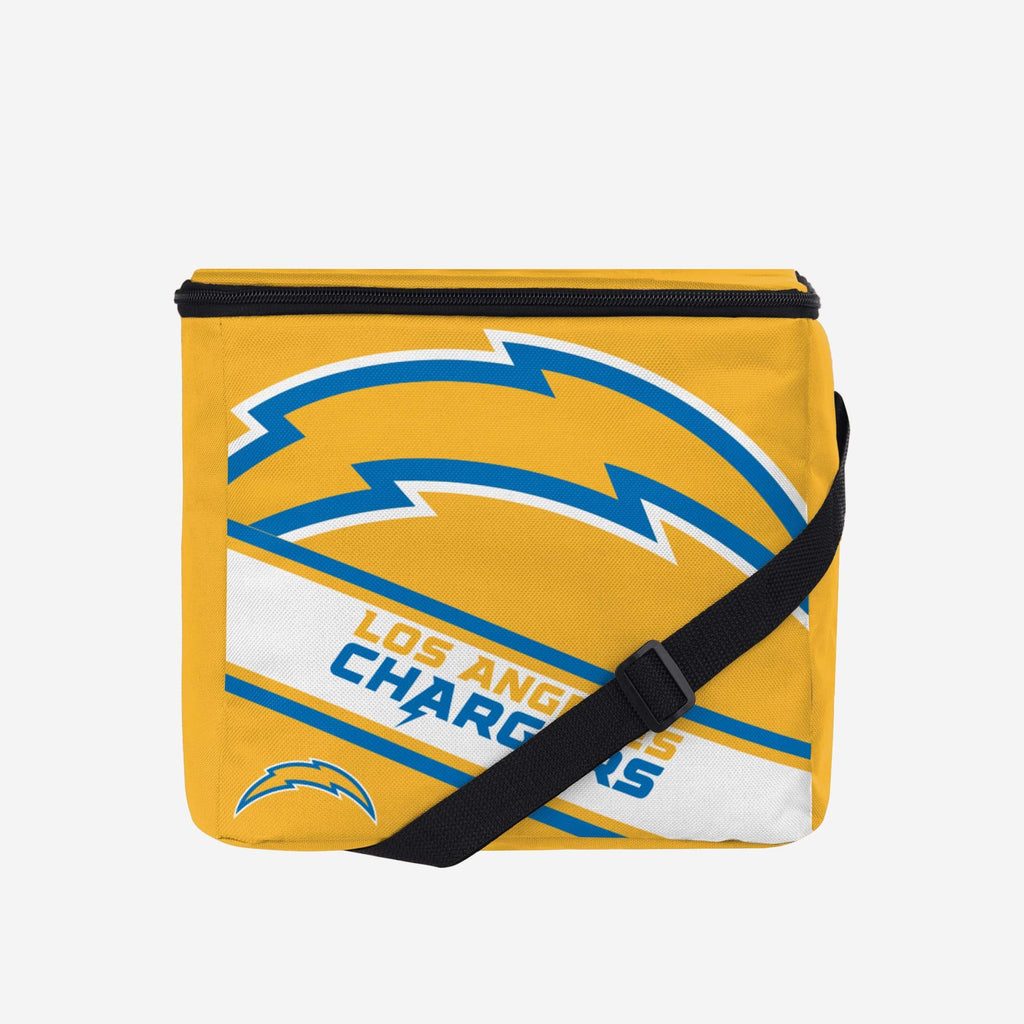 FOCO Los Angeles Chargers Big Logo Stripe 12 Pack Cooler Unisex 2
