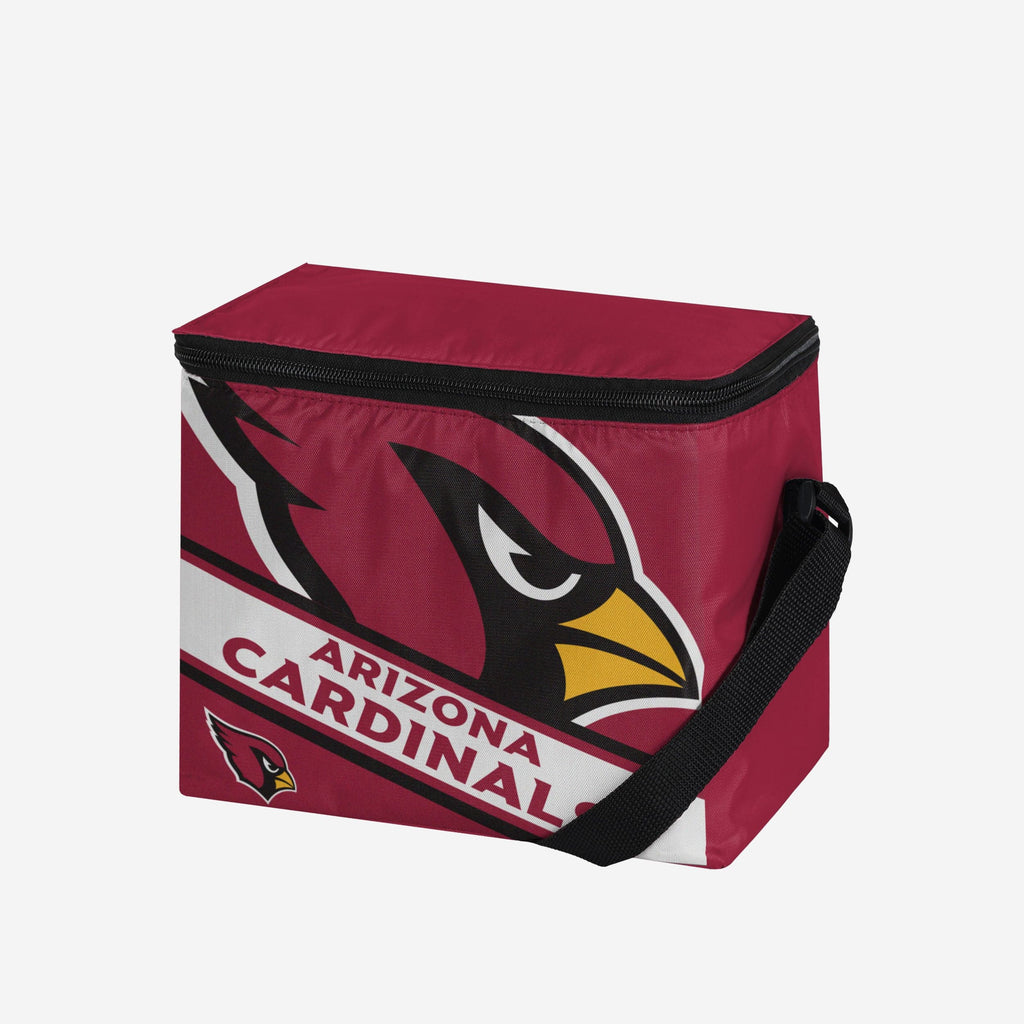 Arizona Cardinals Big Logo Stripe 6 Pack Cooler FOCO