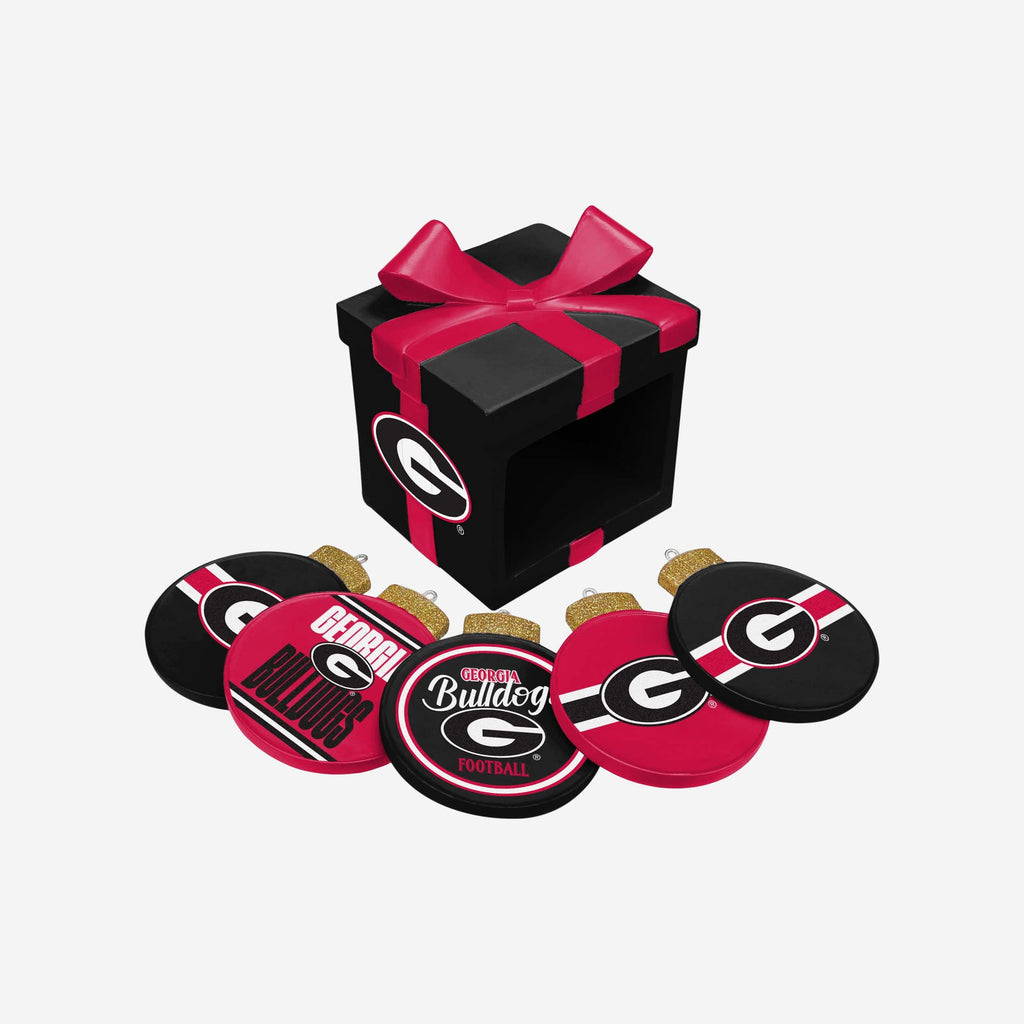 FOCO Georgia Bulldogs Holiday Coaster Set 4