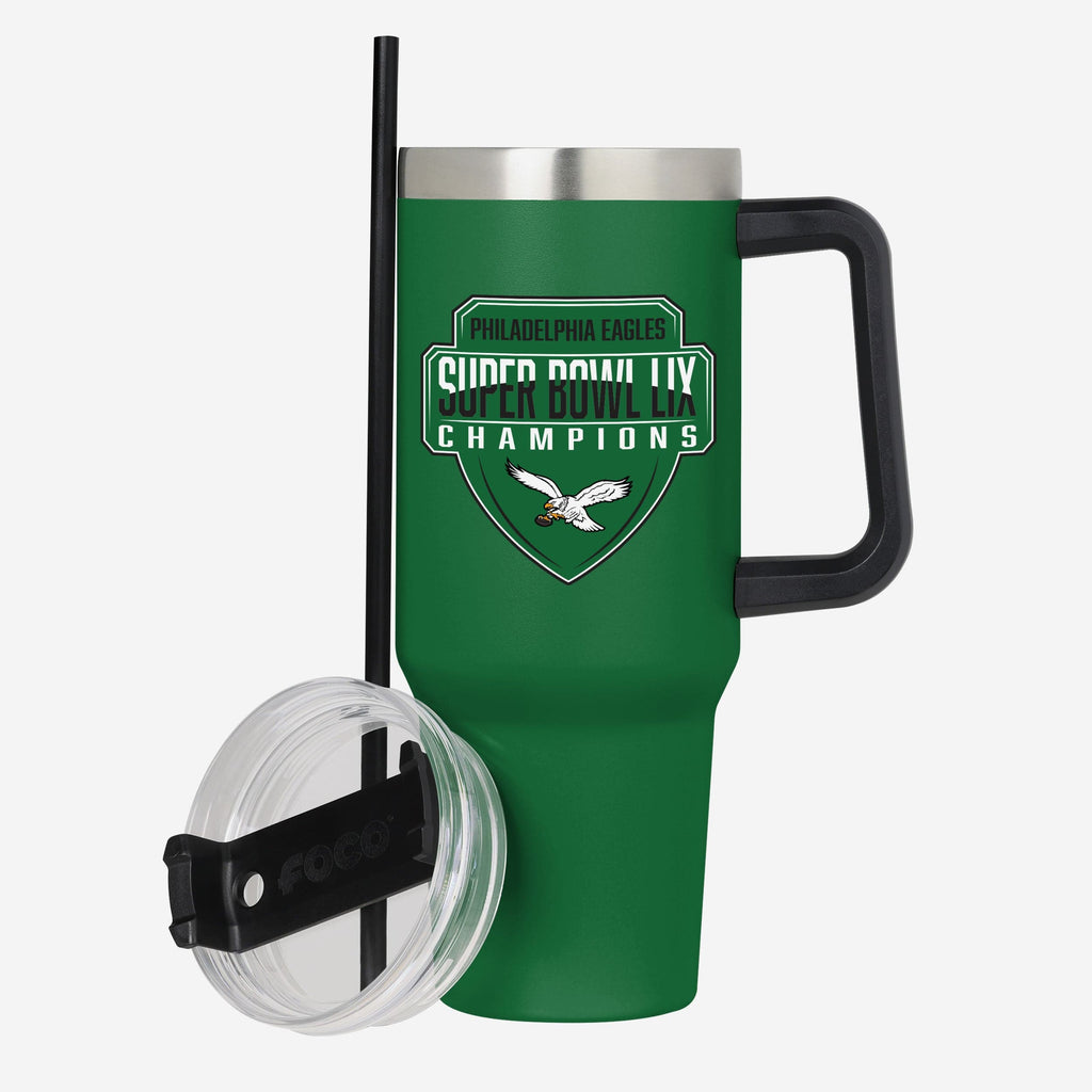 Philadelphia Eagles Super Bowl LIX Champions Kelly Green 40 oz Team Co FOCO