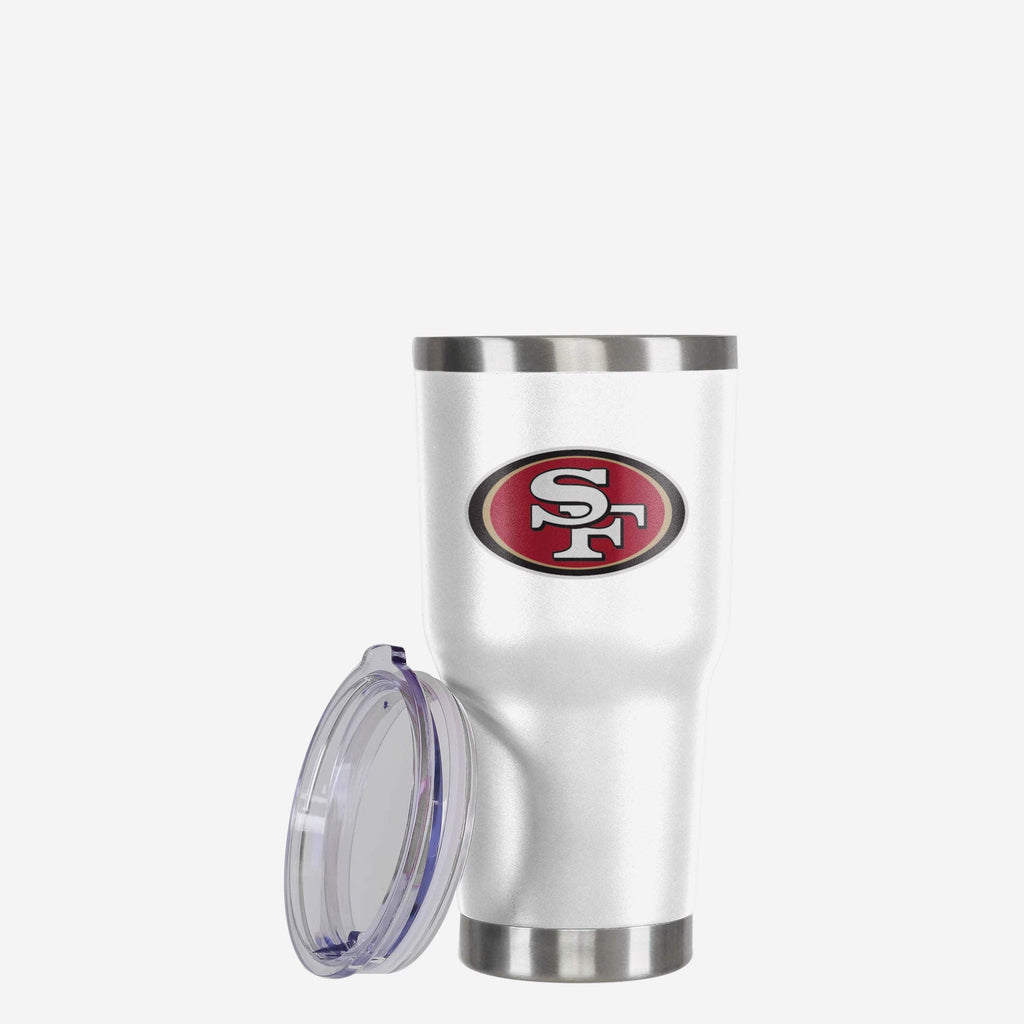 San Francisco 49ers White Team Logo 30 oz Tumbler FOCO