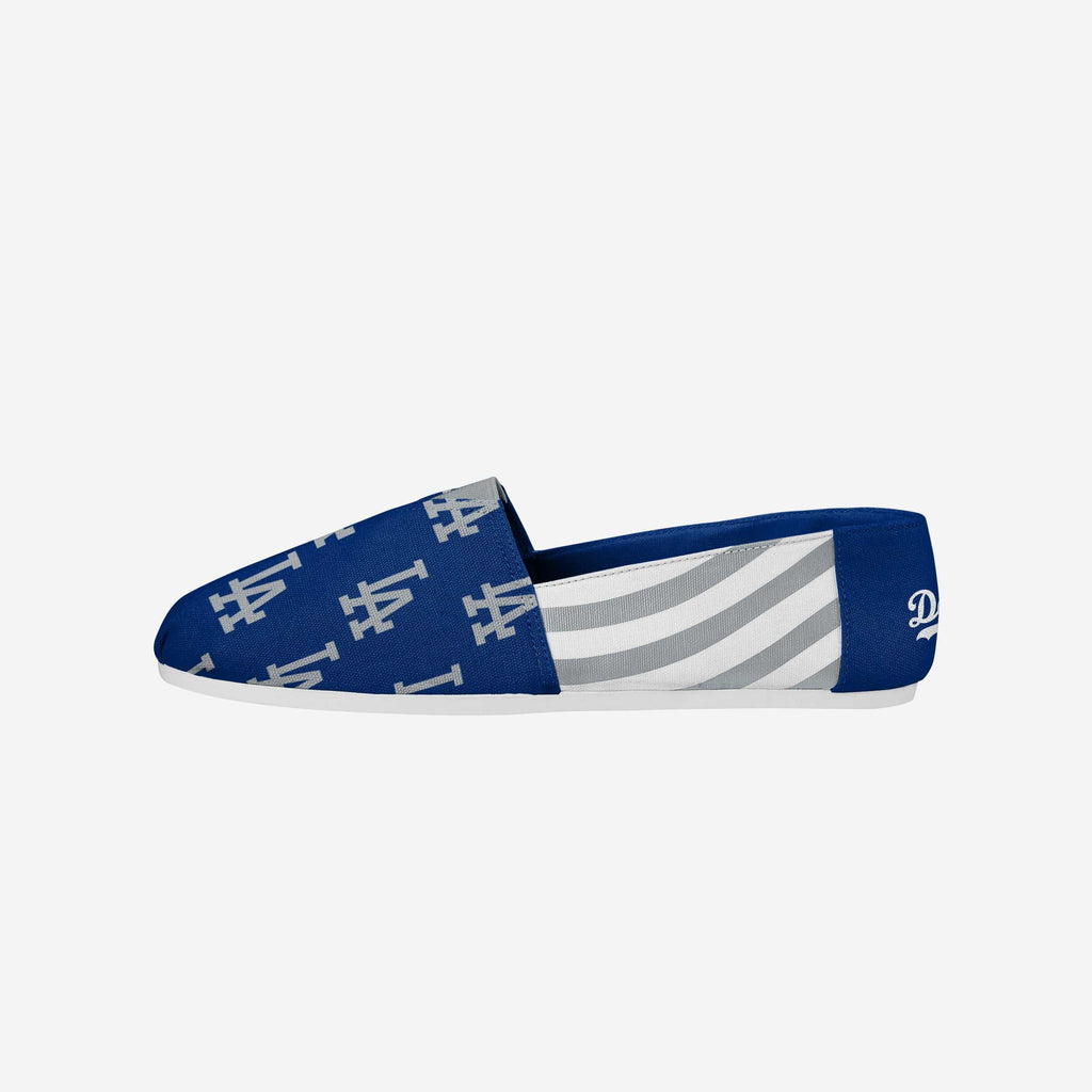 Los Angeles Dodgers Womens Stripe Canvas Shoe FOCO S - FOCO.com