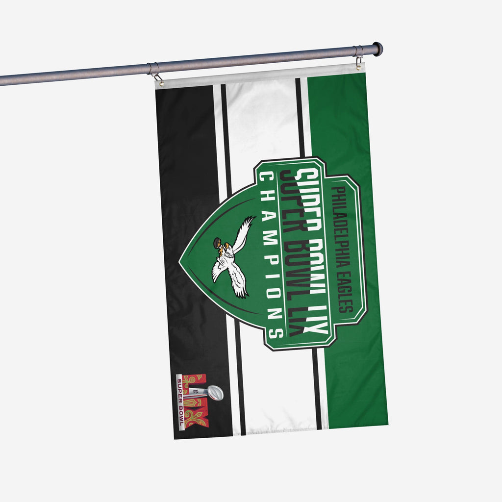 Philadelphia Eagles Super Bowl LIX Champions Kelly Green Horizontal Fl FOCO