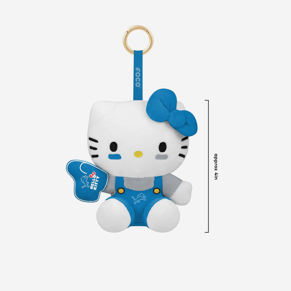 Detroit Lions Hello Kitty® FOOCOOS Plush Bag Charm Keychain Blind