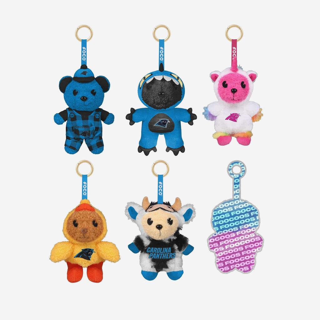 Carolina Panthers FOOCOOS Plush Bag Charm Keychain Blind Box
