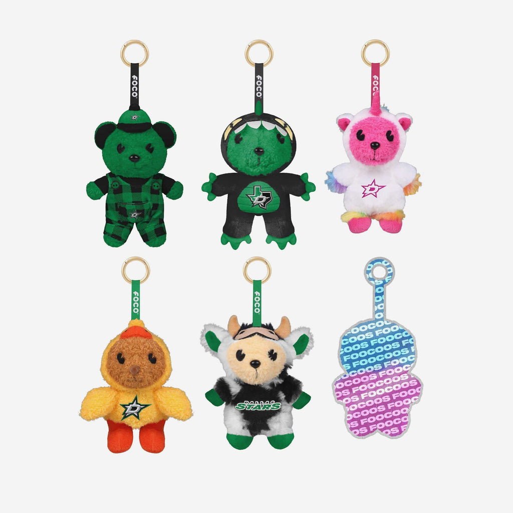 Dallas Stars FOOCOOS Plush Bag Charm Keychain Blind Box Series 1 FOCO