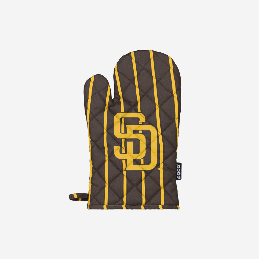 FOCO San Diego Padres Pinstripe Oven Mitt Unisex One Size 2