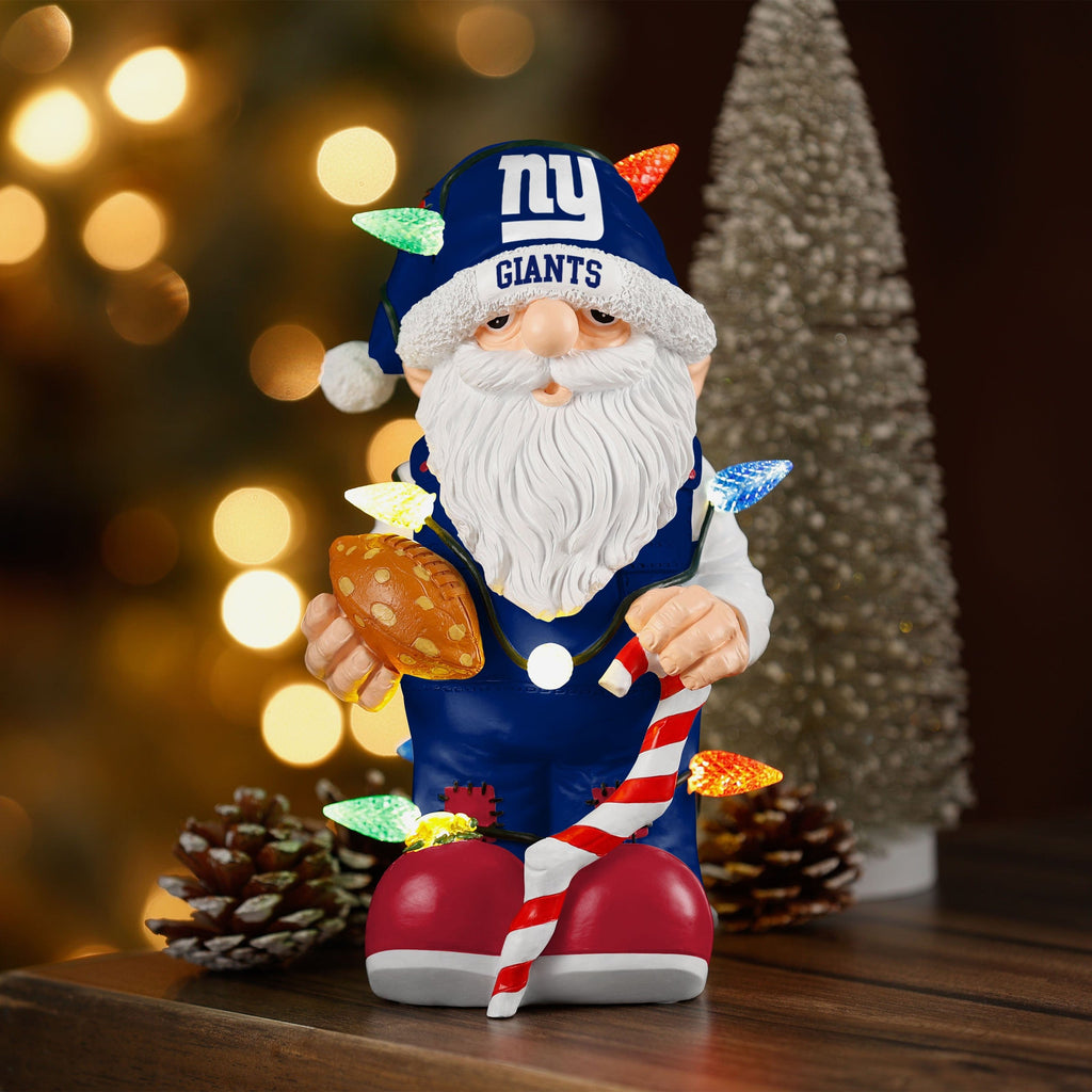 New York Giants NFL Plush Embroidered Santa Christmas Holiday Hat, One Size Unisex, Team Colors