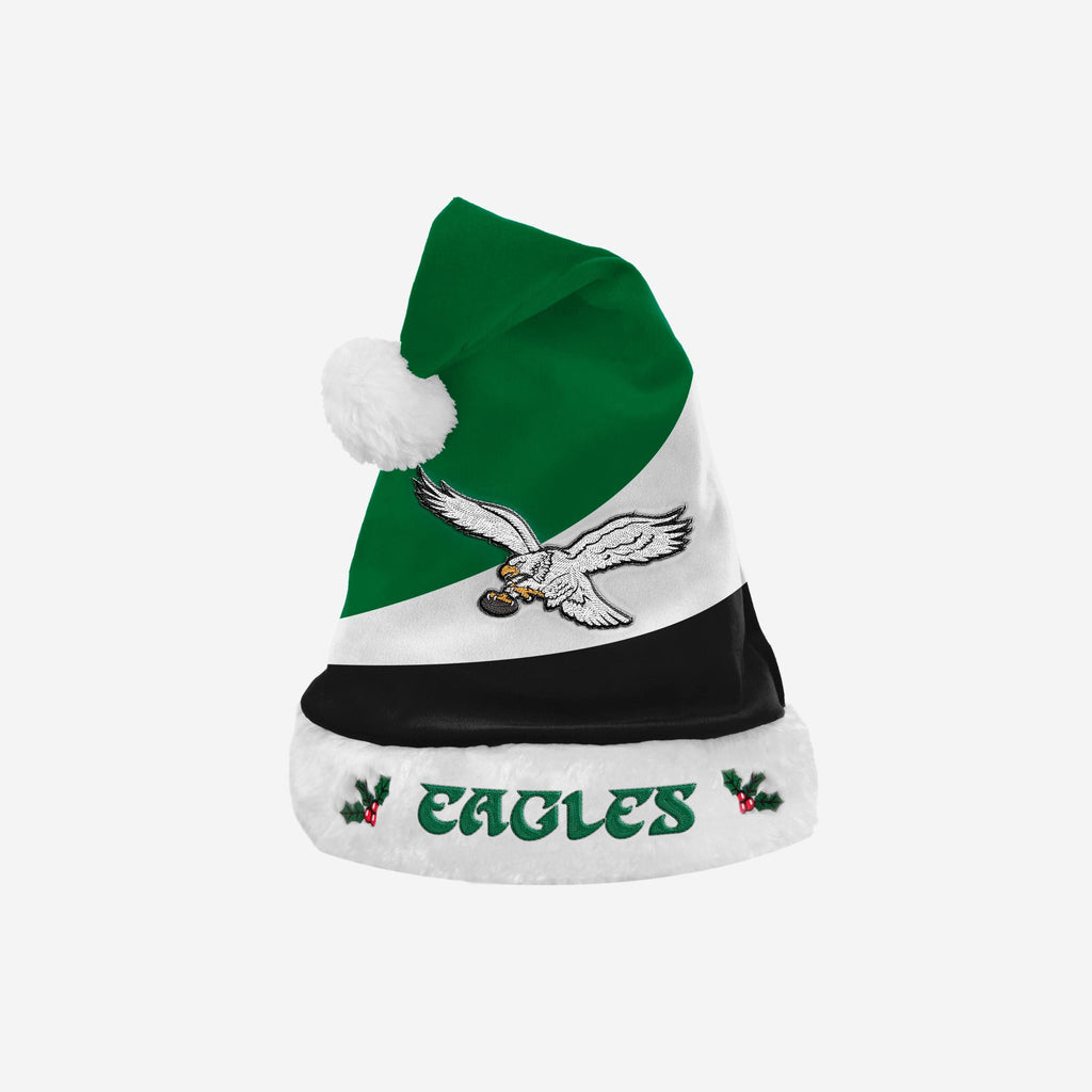 Philadelphia Eagles Kelly Green Santa Hat FOCO - Main Image