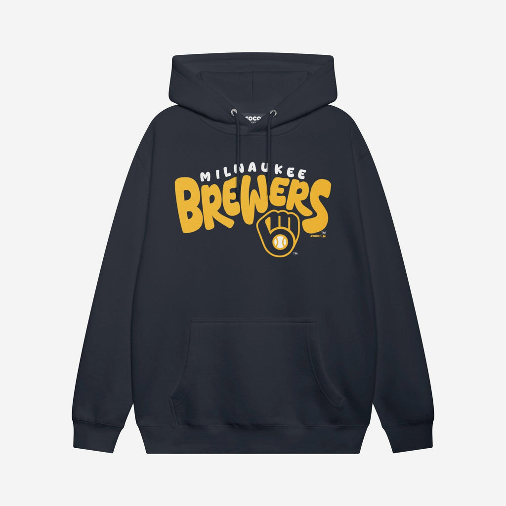 FOCO Milwaukee Brewers Hoodie Blue XL 2