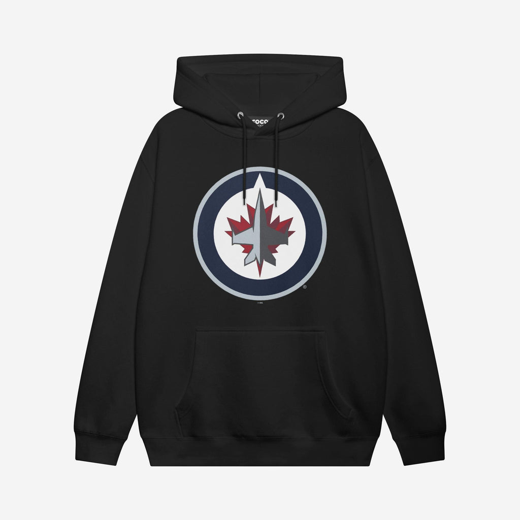 FOCO Winnipeg Jets Primary Logo Hoodie Athletic Heather M Men 4