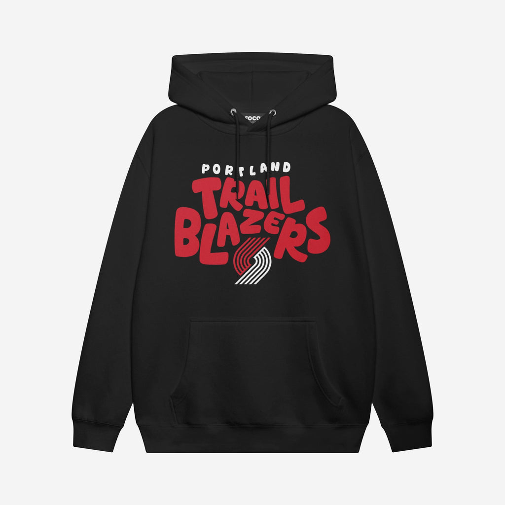 FOCO Portland Trail Blazers Bubble Hoodie Unisex Black M 2