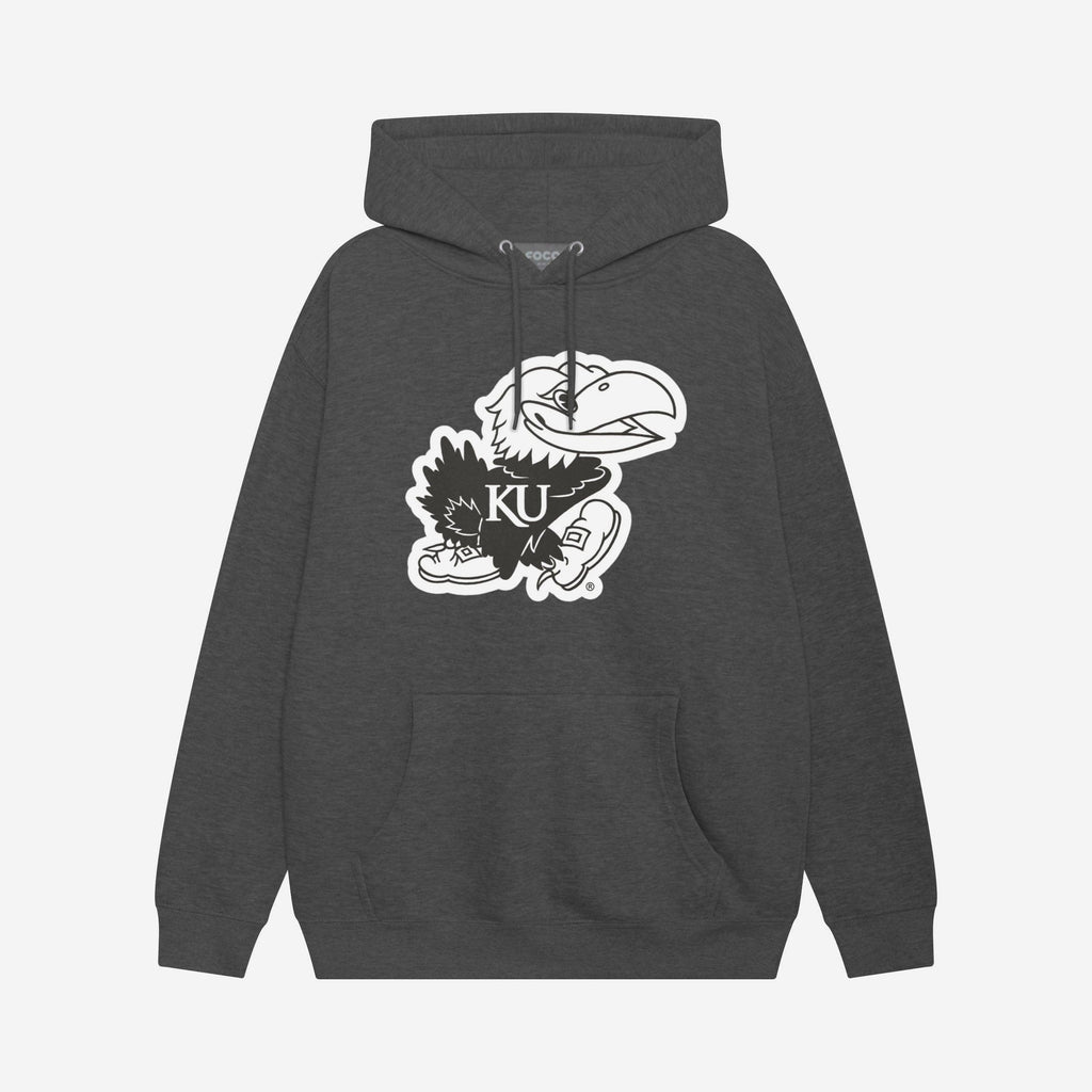 FOCO Kansas Jayhawks Hoodie Black/White Size S 2