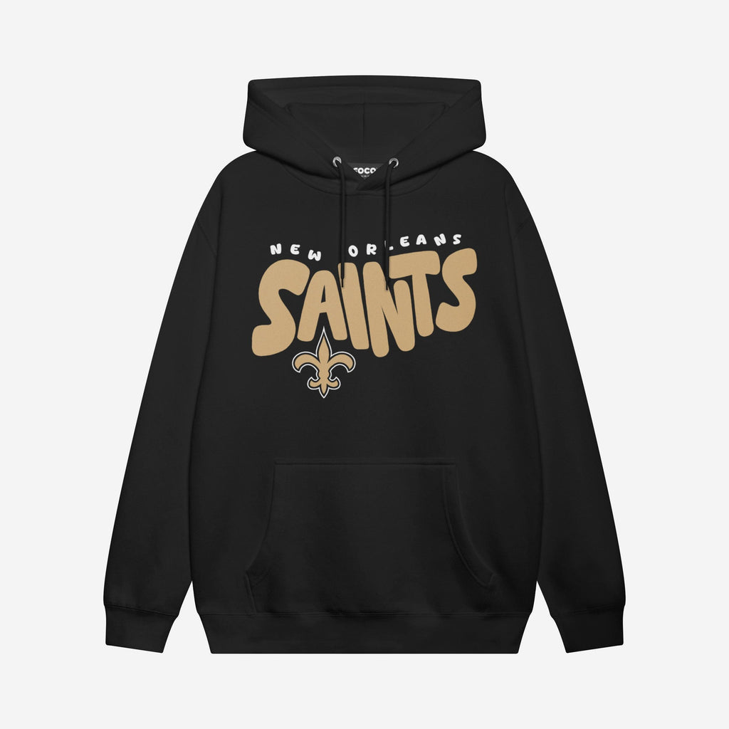 FOCO New Orleans Saints Bubble Hoodie Unisex Black/S 2