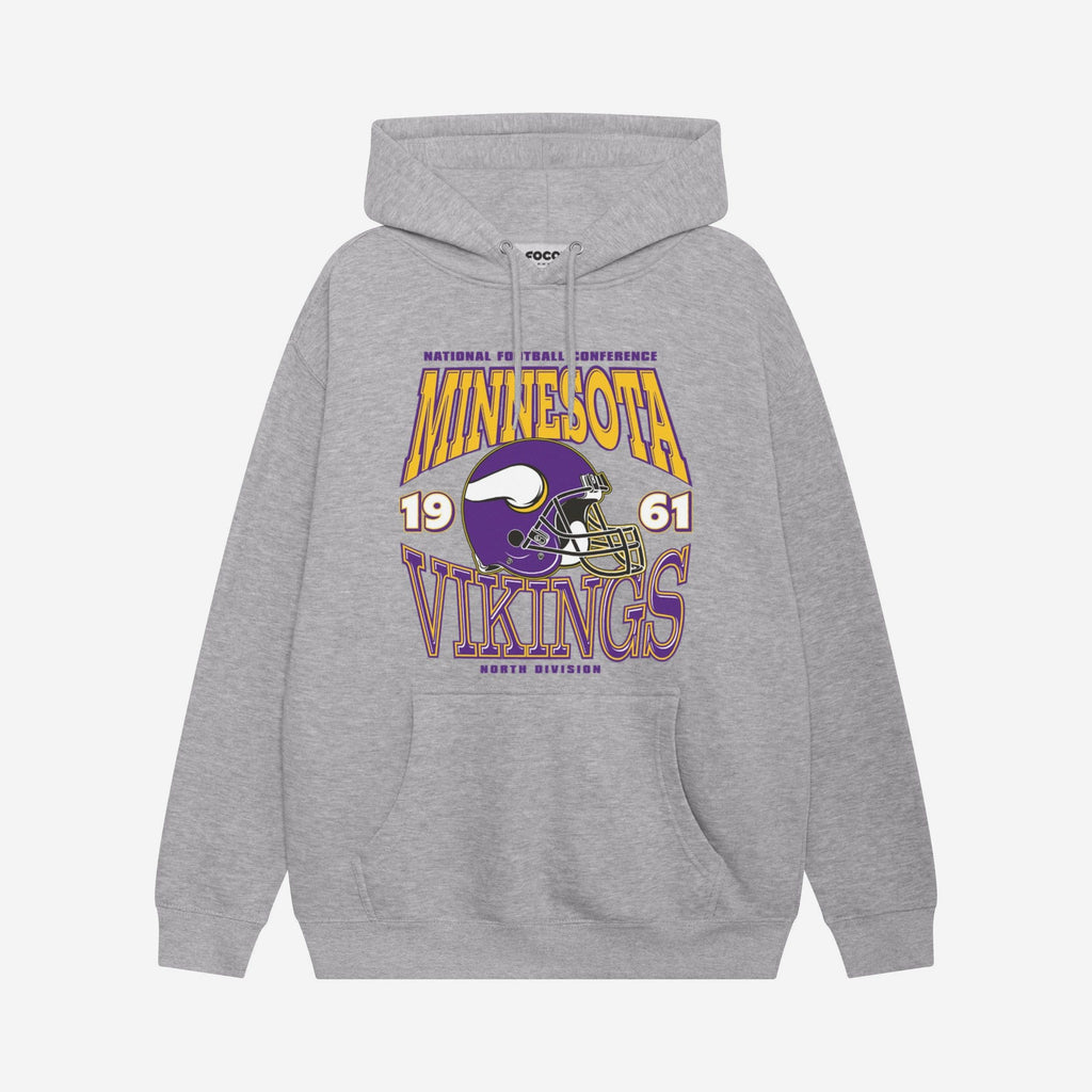 FOCO Minnesota Vikings Classic Team Helmet Hoodie Purple L Men 2