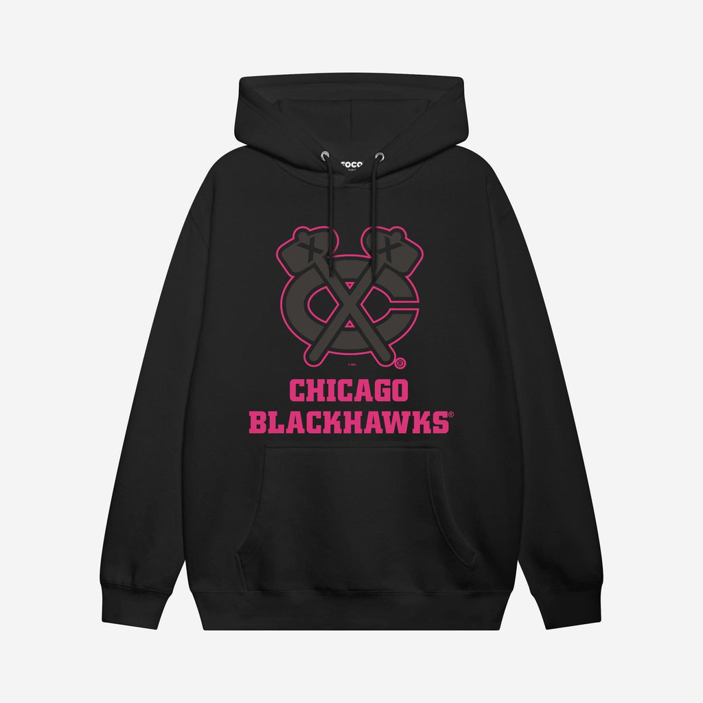 FOCO Chicago Blackhawks Highlight Reel Hoodie Black/Volt XL Men 2