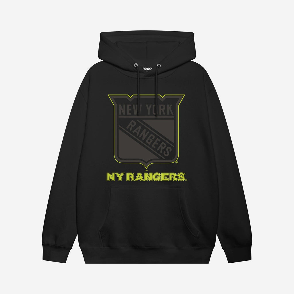 FOCO New York Rangers Highlight Reel Hoodie Black/Volt 3XL 4