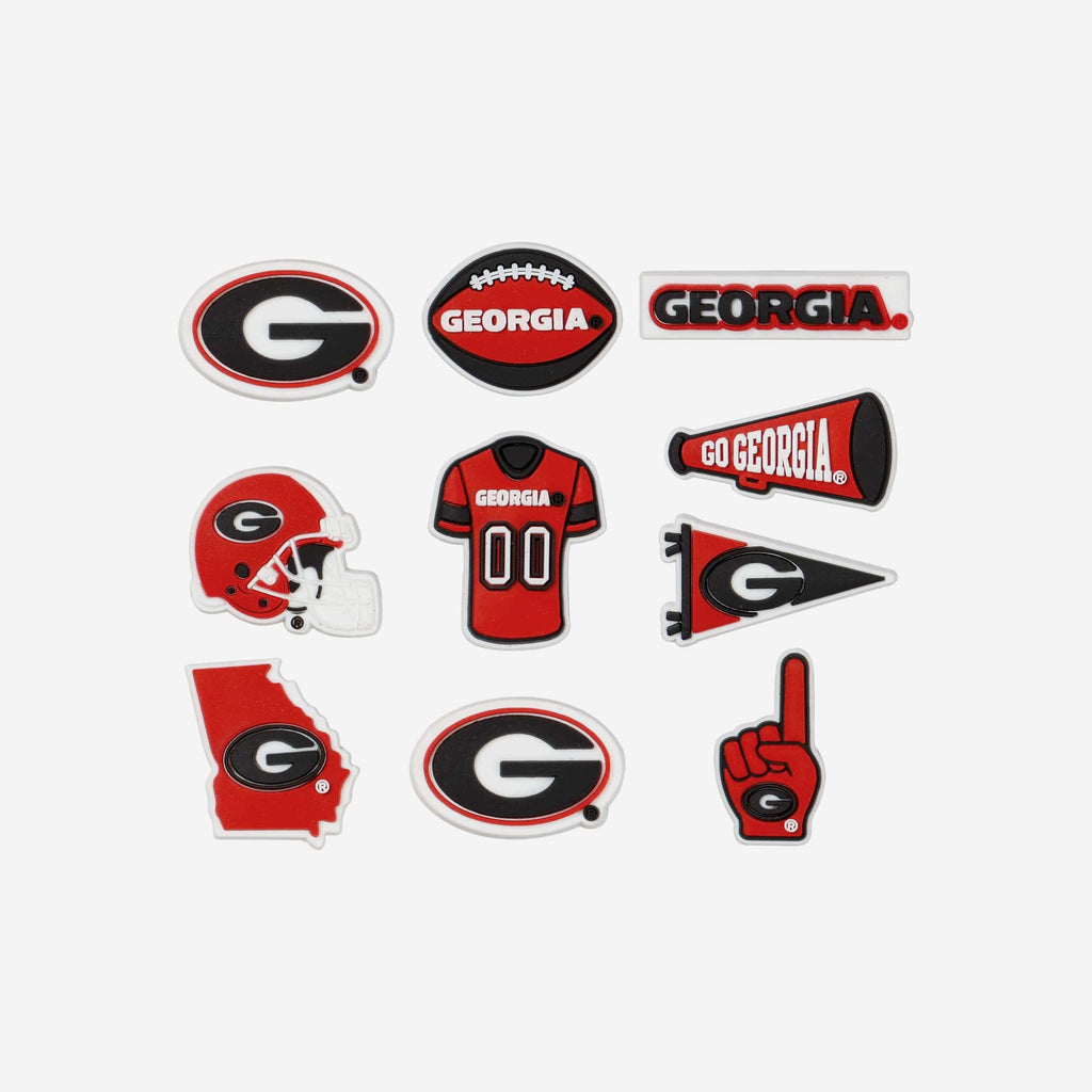 Georgia Bulldogs Cluster Bag Charm in Red main image 0