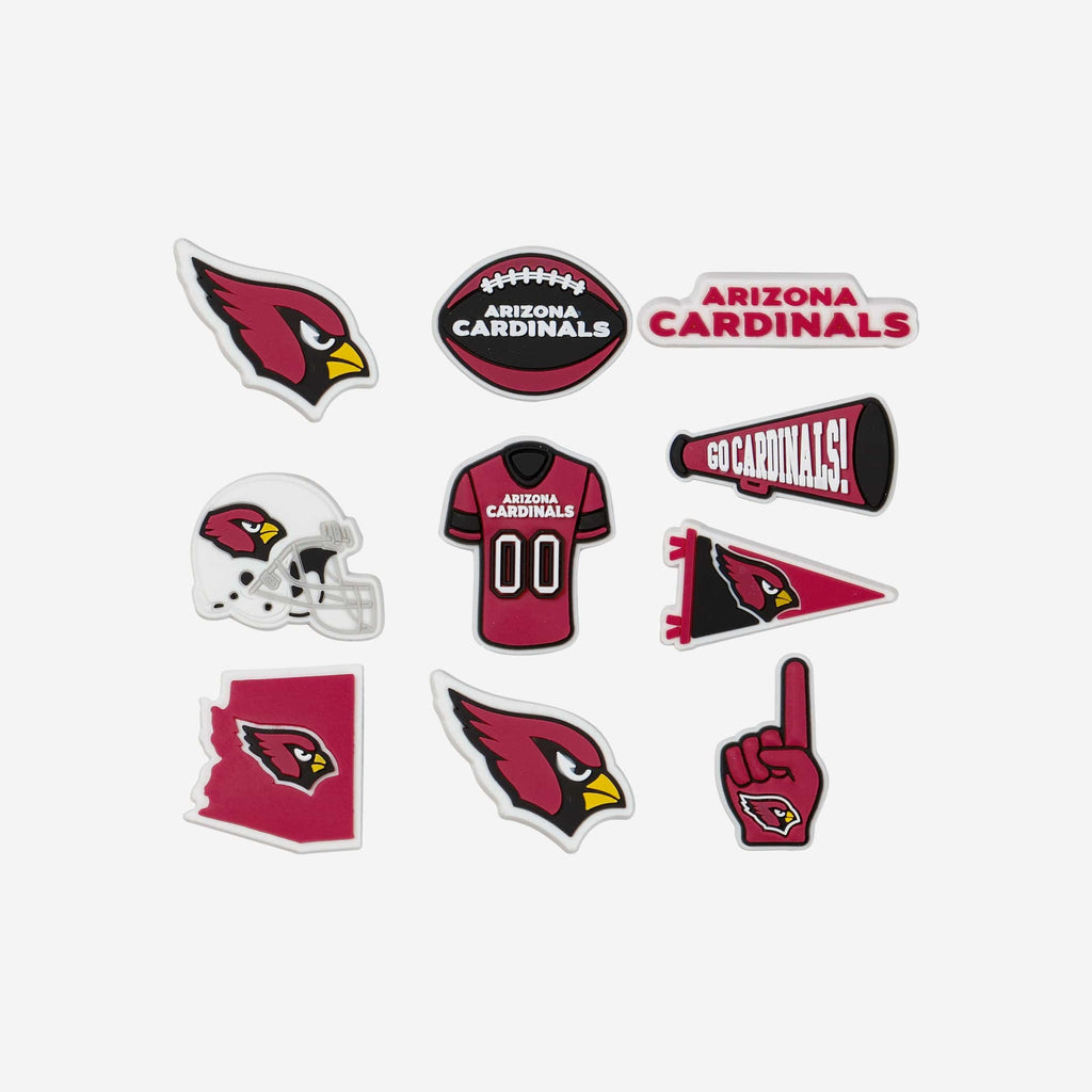 Arizona Cardinals 10 Pack Team Clog Charms FOCO