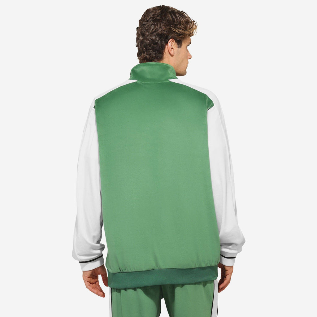 FOCO Philadelphia Eagles Velour Zip Up Top Kelly Green XL 3