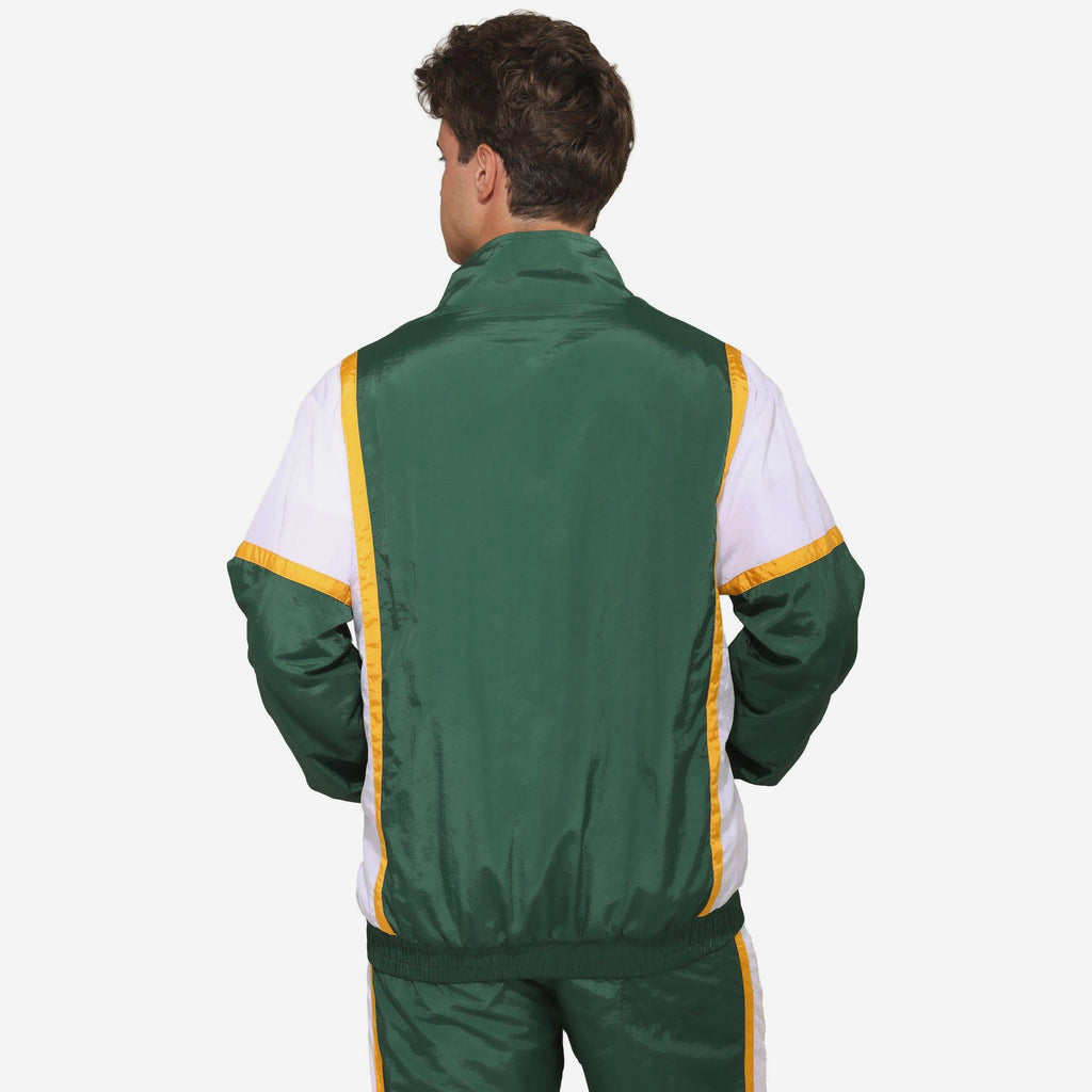 Green Bay Packers Nylon Crinkle Gameday Jacket FOCO
