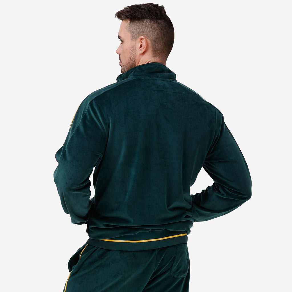Green Bay Packers Velour Zip Up Top FOCO - Main Image