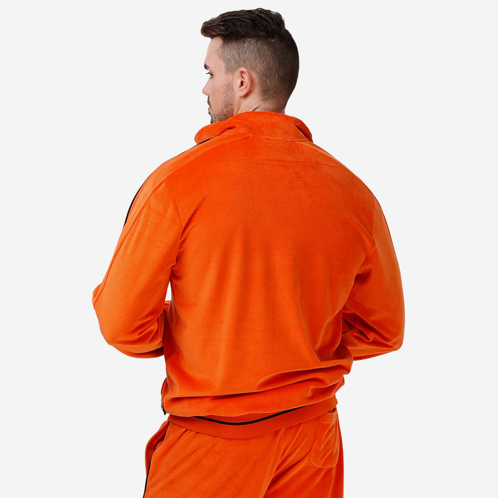 Cincinnati Bengals Orange Velour Zip Up Top FOCO