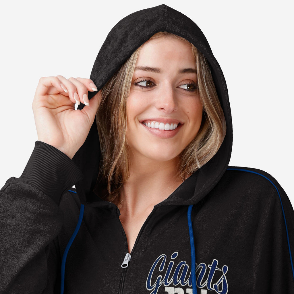 FOCO New York Giants Terry Knit Zip Up Top Blue M 4