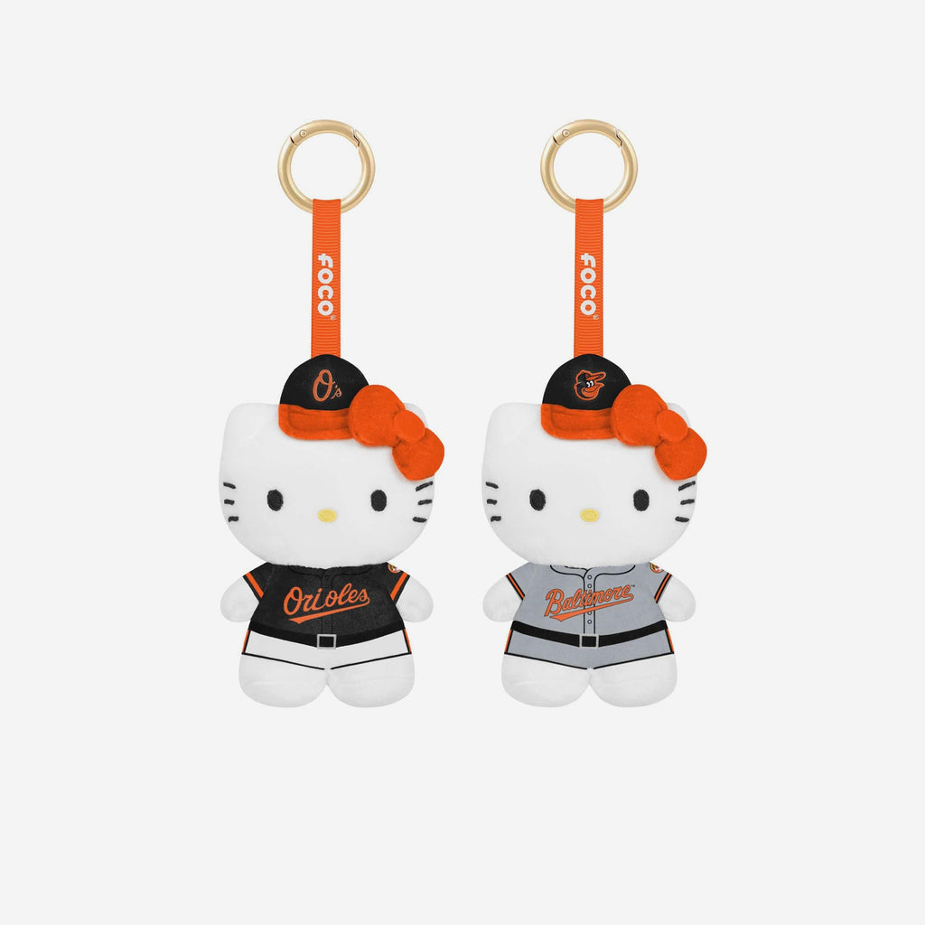 Baltimore Orioles 2 Pack Mini Plush Hello Kitty® Bag Charm