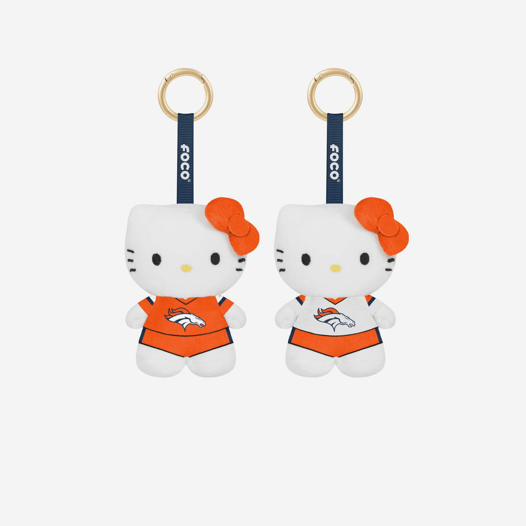 FOCO Denver Broncos 2 Pack Plush Bag Charm Multicolor 2