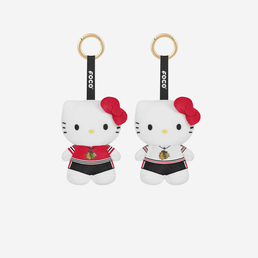 FOC Chicago Blackhawks Hello Kitty Plush Keychain 2 Pack 2