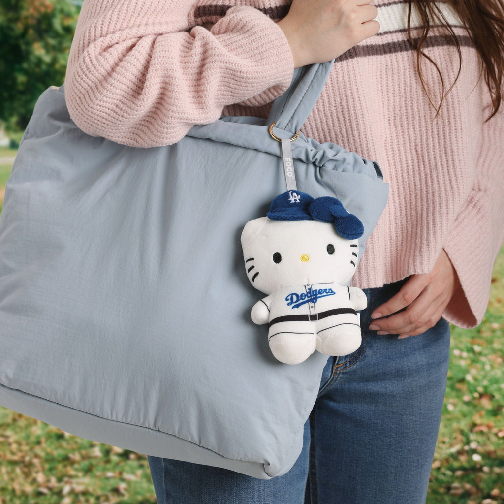 Los Angeles Dodgers Plush Hello Kitty® Bag Charm Keychain FOCO