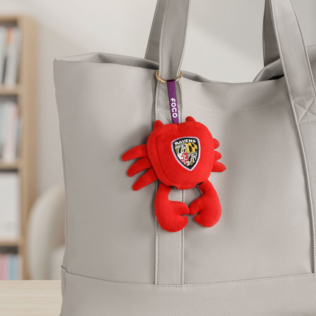 FOCO Baltimore Ravens Plush Food Bag Charm Keychain 3