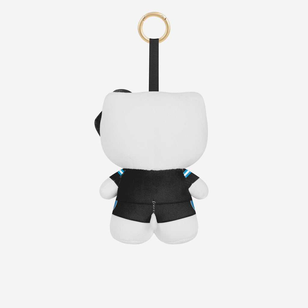 FOCO Hello Kitty Plush Bag Charm Keychain Carolina Panthers Multicolor 3
