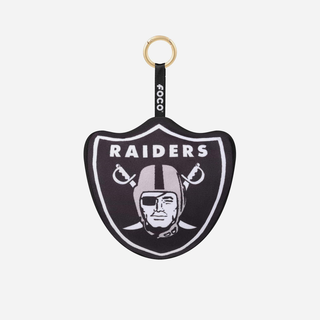 FOCO Las Vegas Raiders Plush Bag Charm Keychain 2